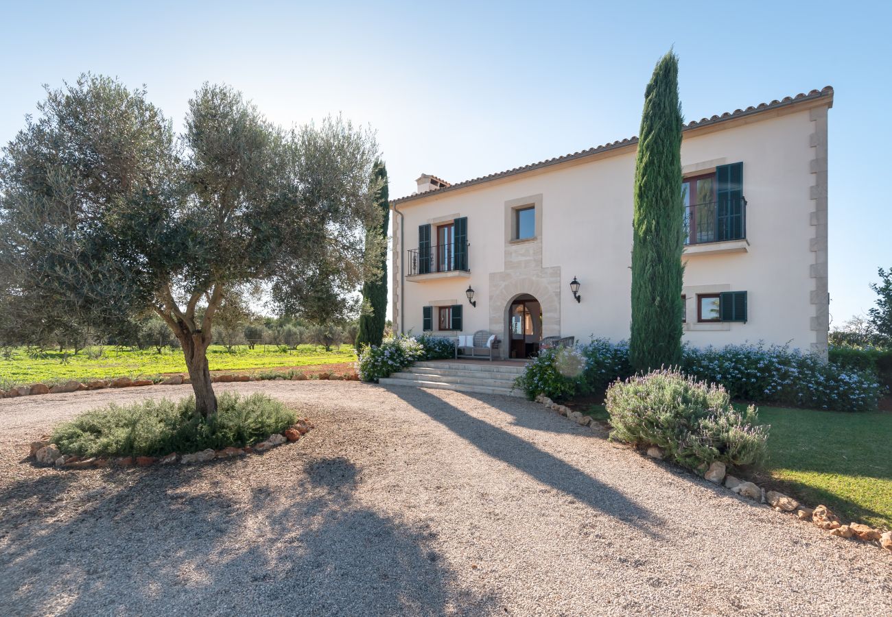 Finca in Es Llombards - Lichtoase in Es Llombards: Pool, Klima & Pizzaofen (10P)