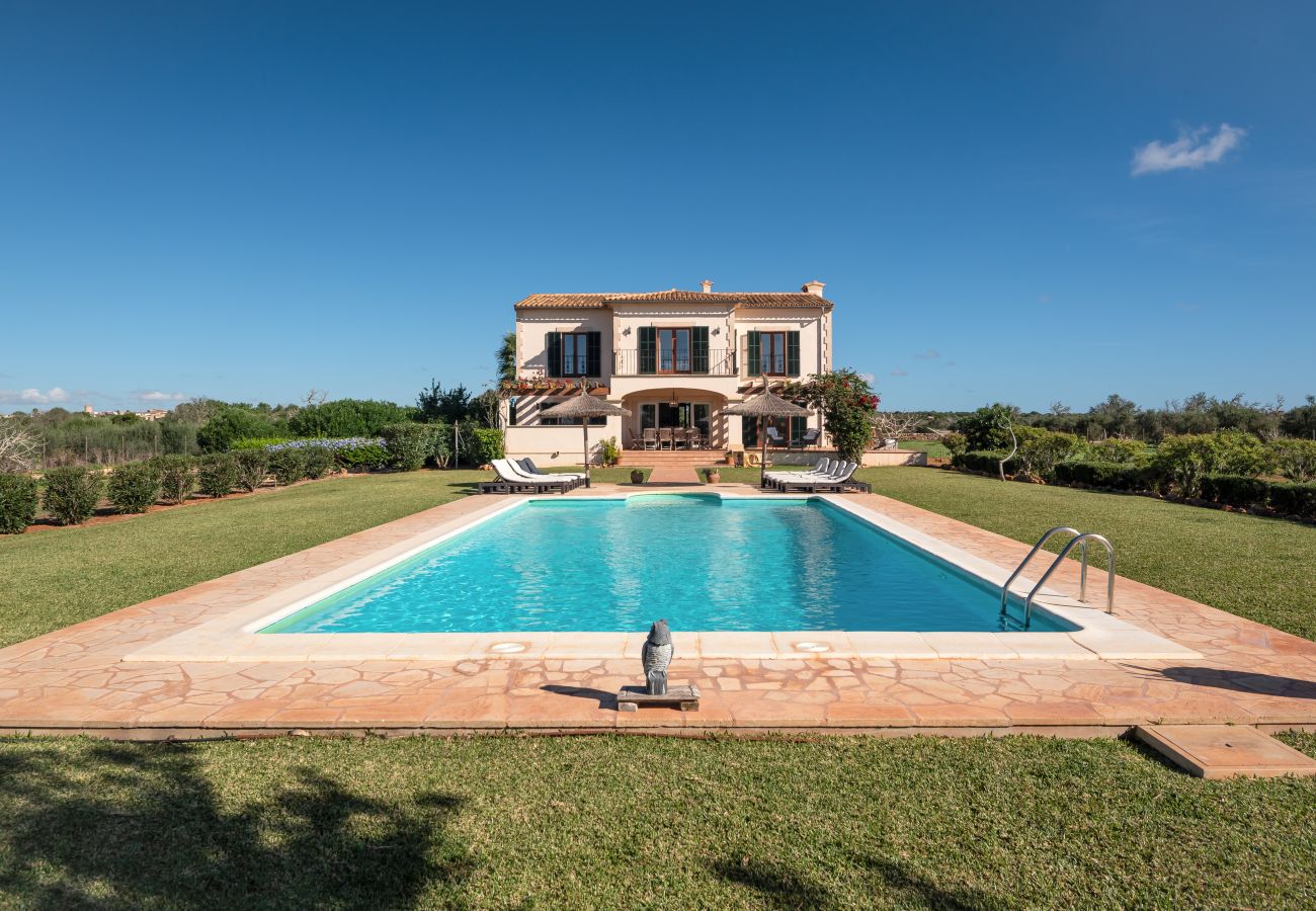 Finca in Es Llombards - Lichtoase in Es Llombards: Pool, Klima & Pizzaofen (10P)