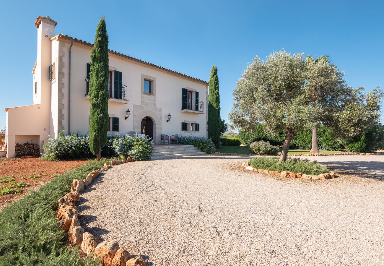 Finca in Es Llombards - Lichtoase in Es Llombards: Pool, Klima & Pizzaofen (10P)